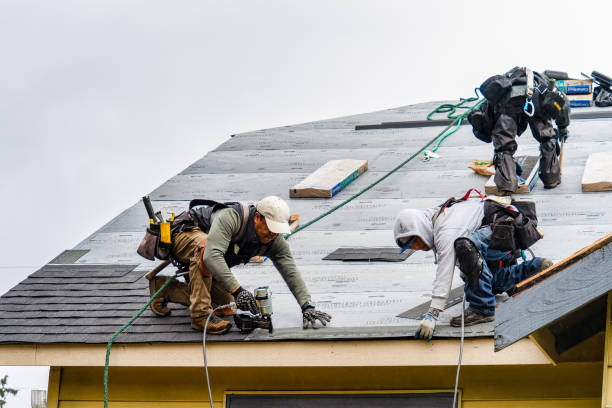 Professional Flat Roof Repair technician working in Yoder, WY
